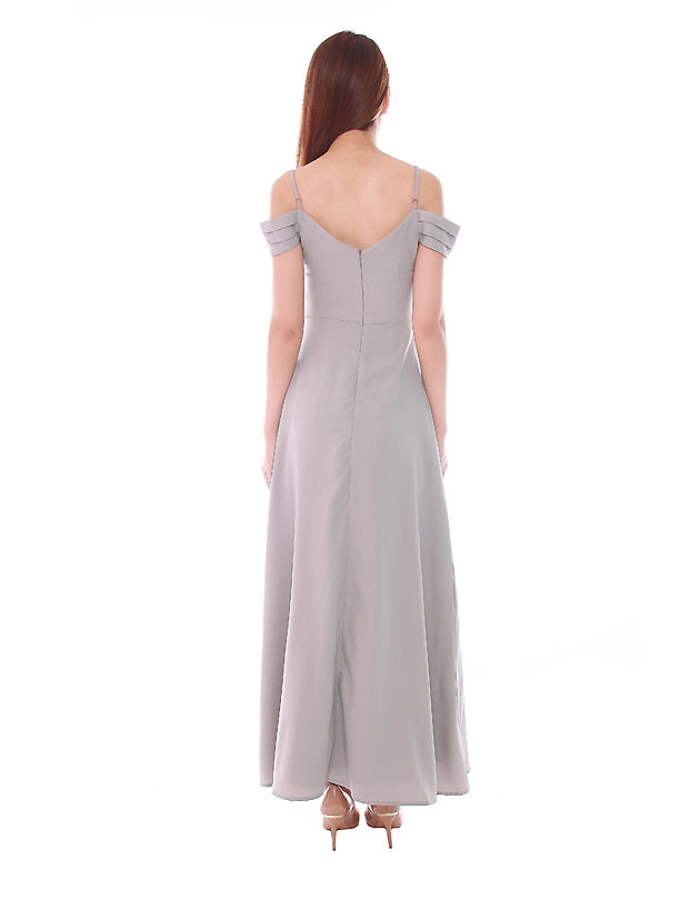 Ophelia Maxi Dress in Cloudy Grey